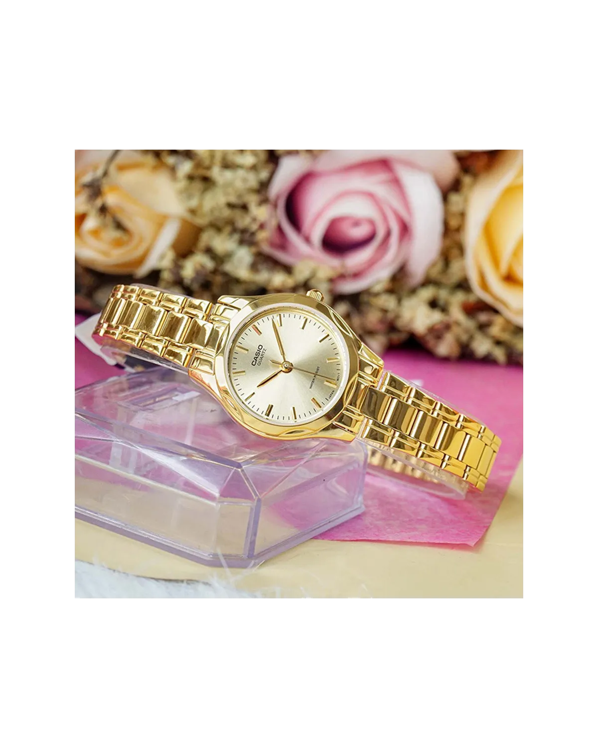 ZEGAREK DAMSKI CASIO LTP-1275G-9A (zd580c) + BOX ZEGAREK DAMSKI CASIO LTP-1275G-9A (zd580c) + BOX