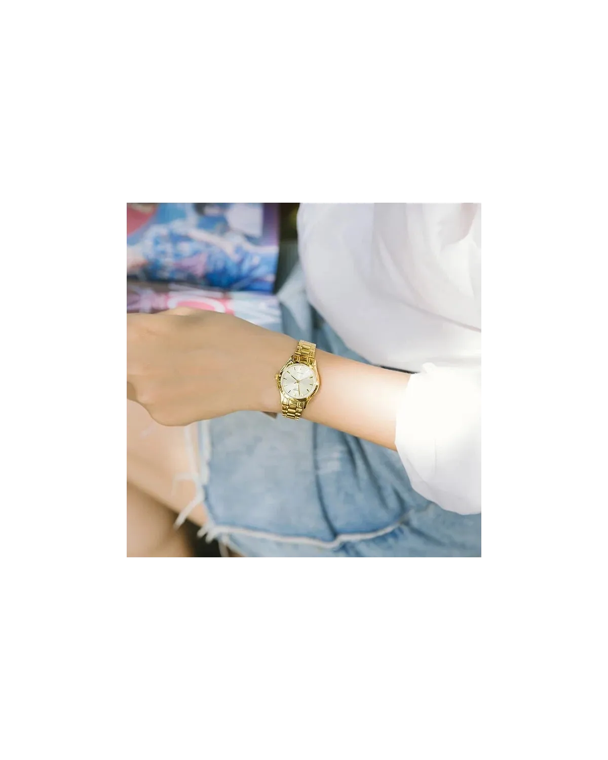 ZEGAREK DAMSKI CASIO LTP-1275G-9A (zd580c) + BOX ZEGAREK DAMSKI CASIO LTP-1275G-9A (zd580c) + BOX