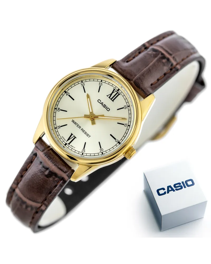 Zegarek Damski Casio Collection LTP-V005GL-9BUDF (zd582k) + BOX Zegarek Damski Casio Collection LTP-V005GL-9BUDF (zd582k) + BOX