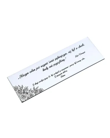 Grawer na srebrnej tabliczce (G002)