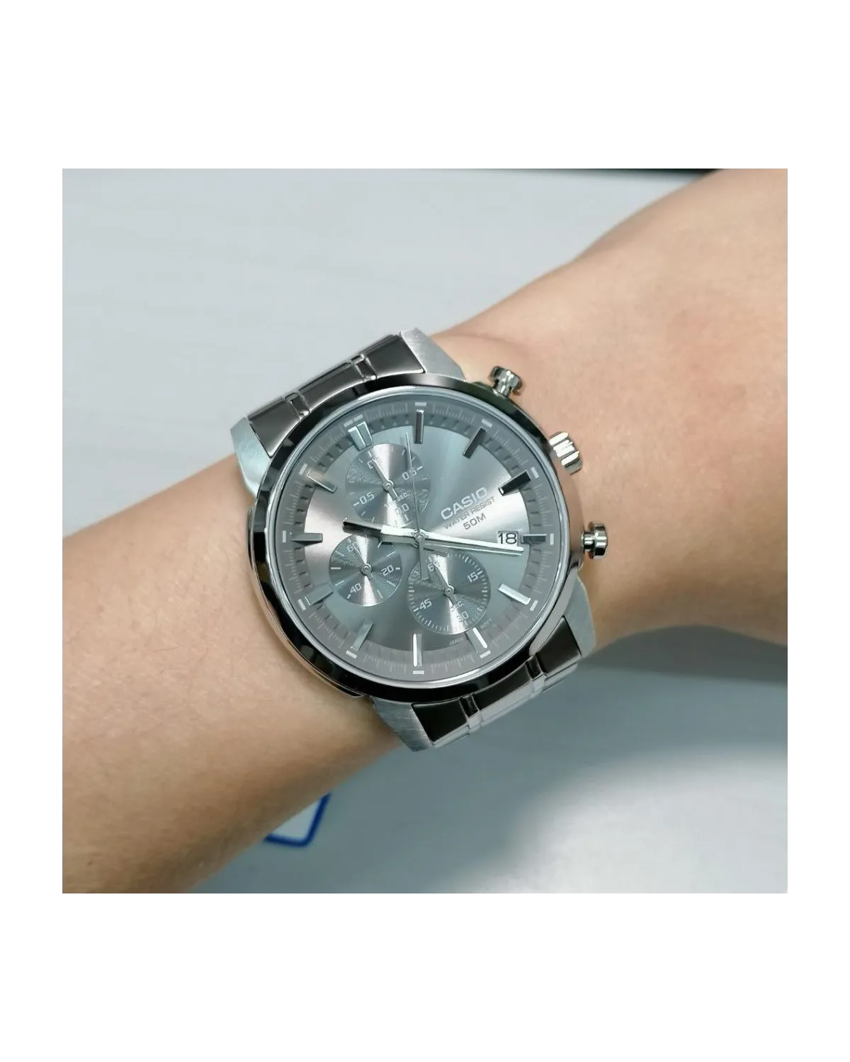 Zegarek Męski Casio MTP-E510D-8A + BOX Zegarek Męski Casio MTP-E510D-8A + BOX