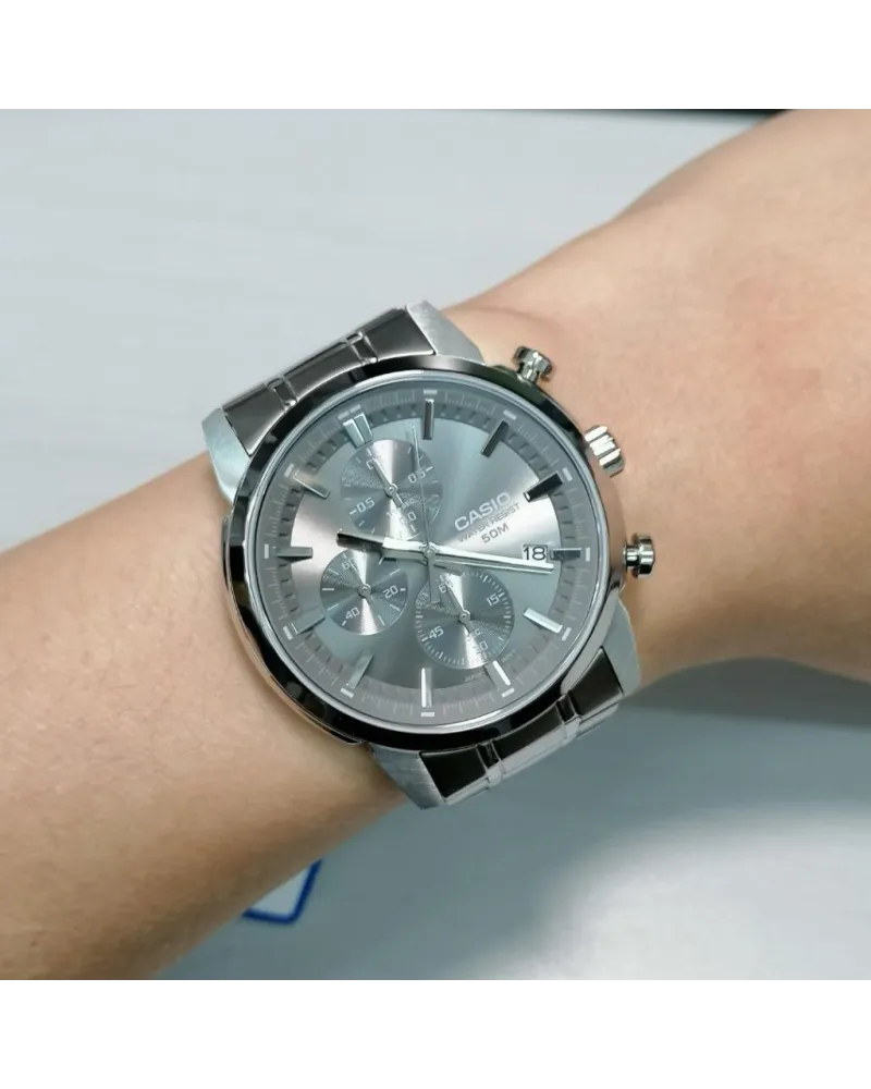 Zegarek Męski Casio MTP-E510D-8A + BOX Zegarek Męski Casio MTP-E510D-8A + BOX