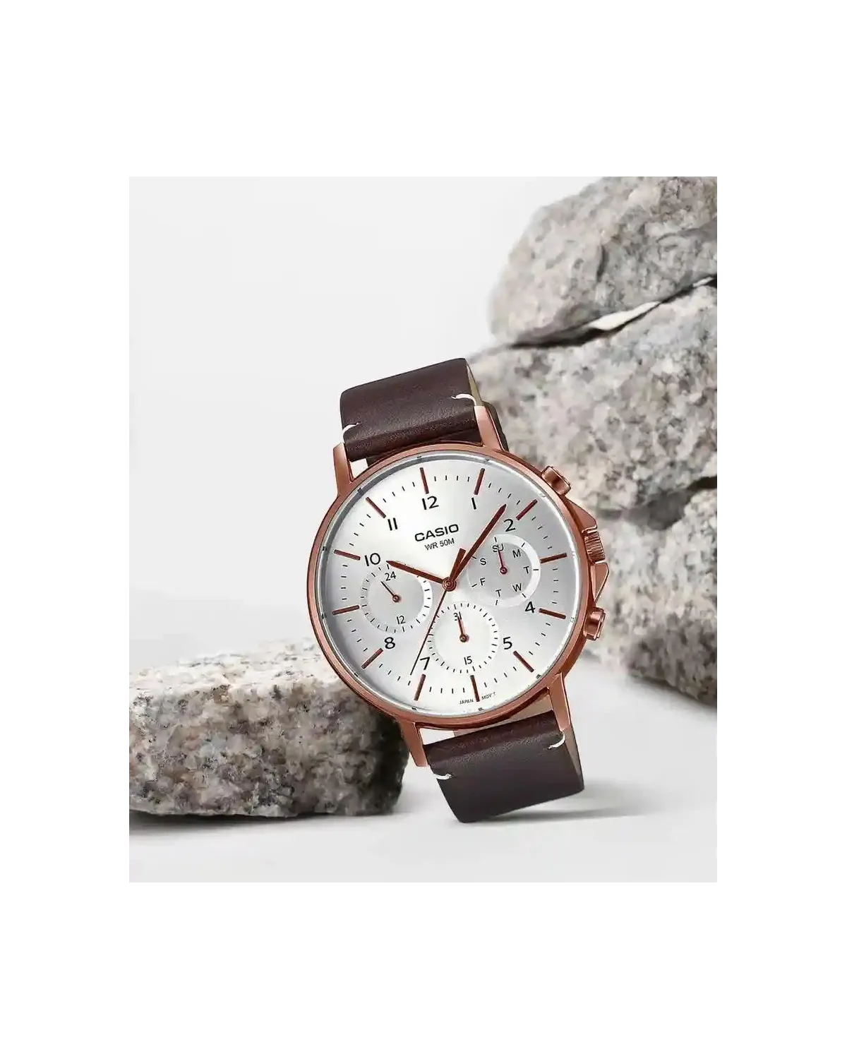 ZEGAREK MĘSKI CASIO MTP-E321RL-5A (zd190b) + BOX