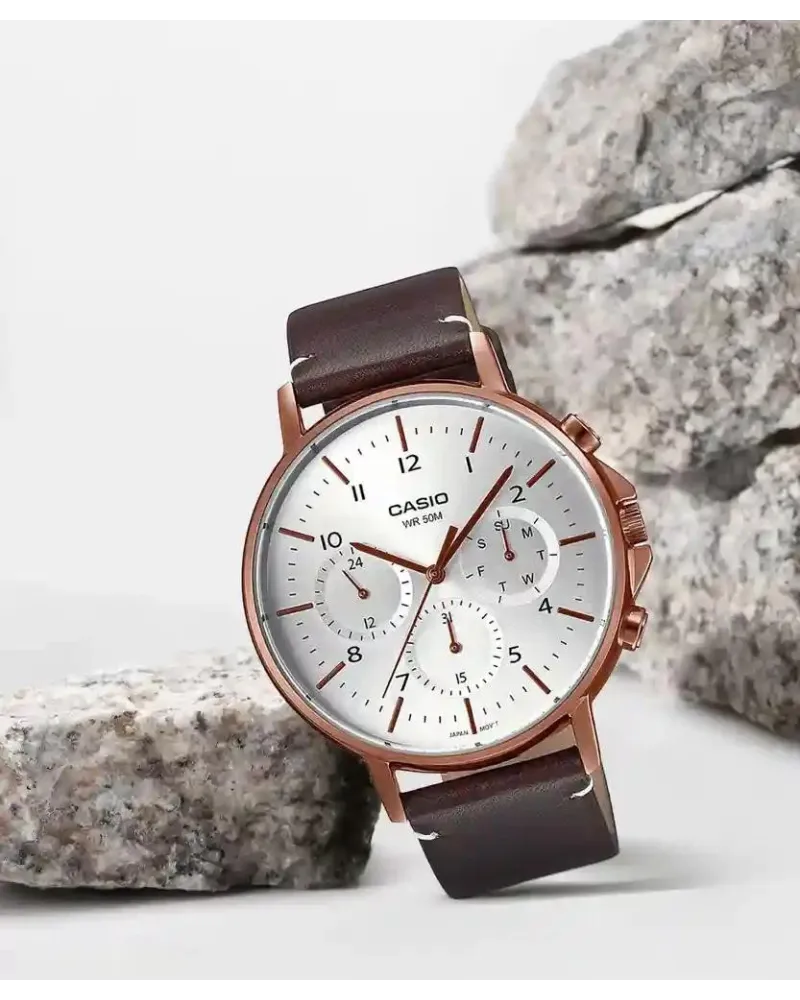 ZEGAREK MĘSKI CASIO MTP-E321RL-5A (zd190b) + BOX