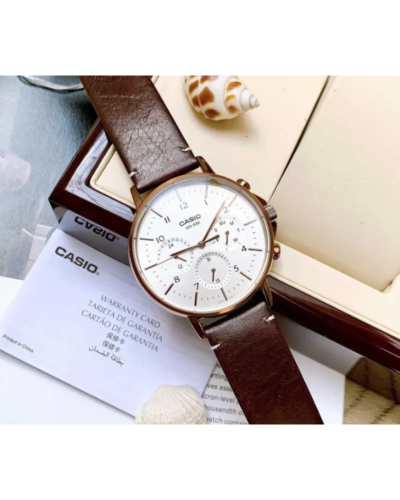 ZEGAREK MĘSKI CASIO MTP-E321RL-5A (zd190b) + BOX