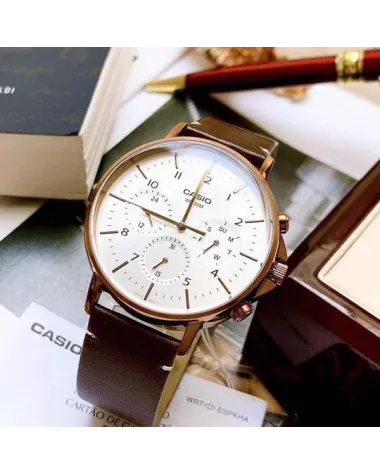 ZEGAREK MĘSKI CASIO MTP-E321RL-5A (zd190b) + BOX