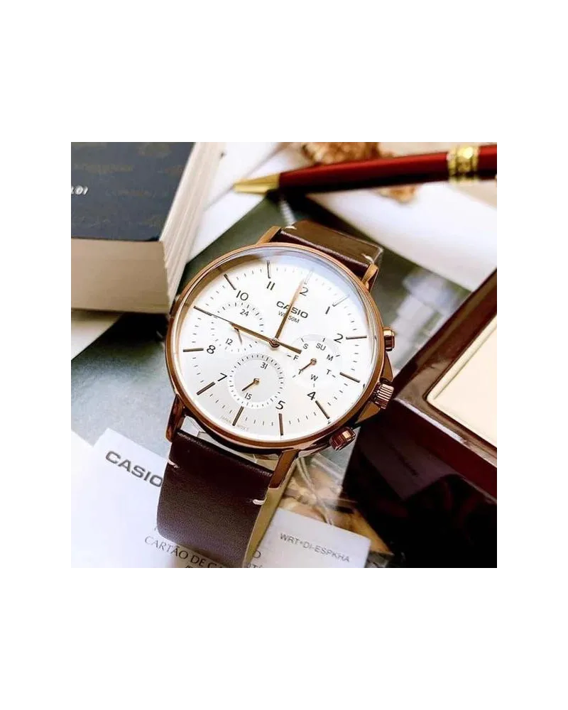 ZEGAREK MĘSKI CASIO MTP-E321RL-5A (zd190b) + BOX