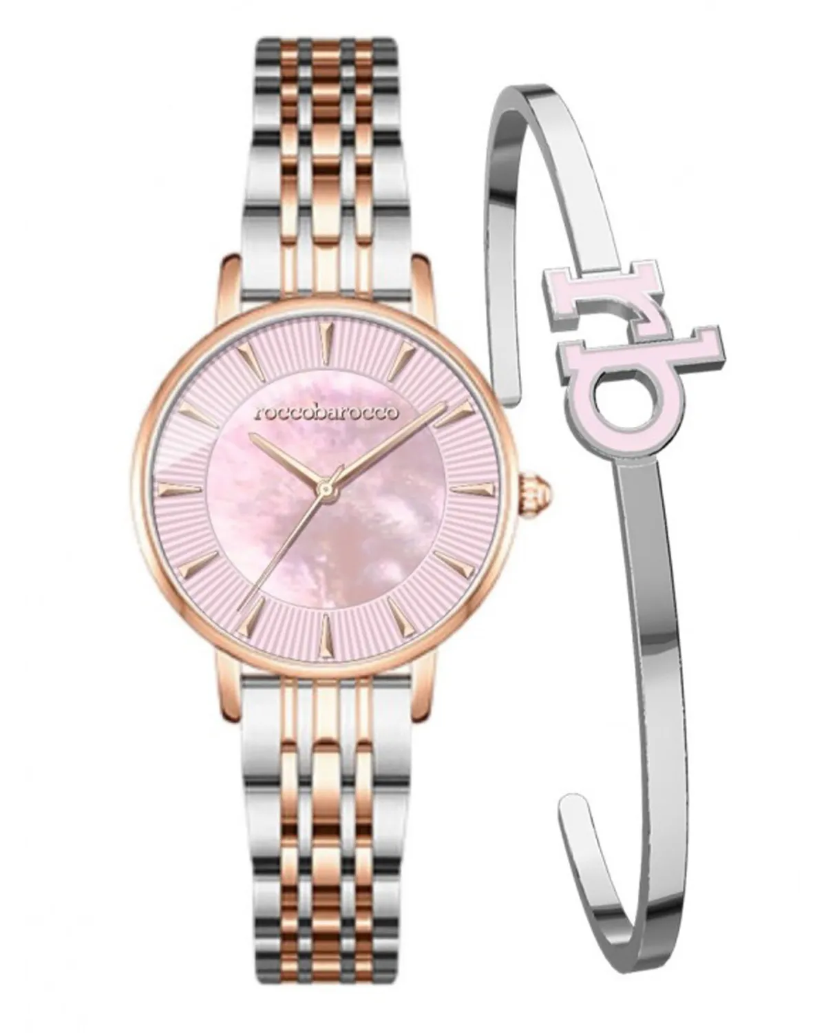 ZEGAREK DAMSKI ROCCOBAROCCO BOXSET RB.4659L-02M(zo506b)