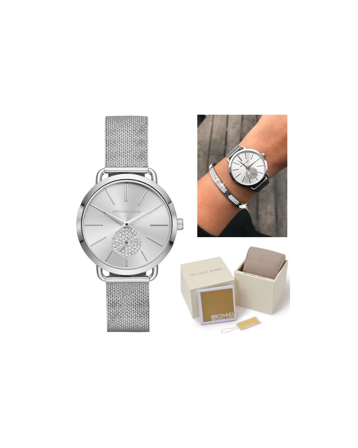 ZEGAREK DAMSKI MICHAEL KORS MK3843 - PORTIA (zm502a)
