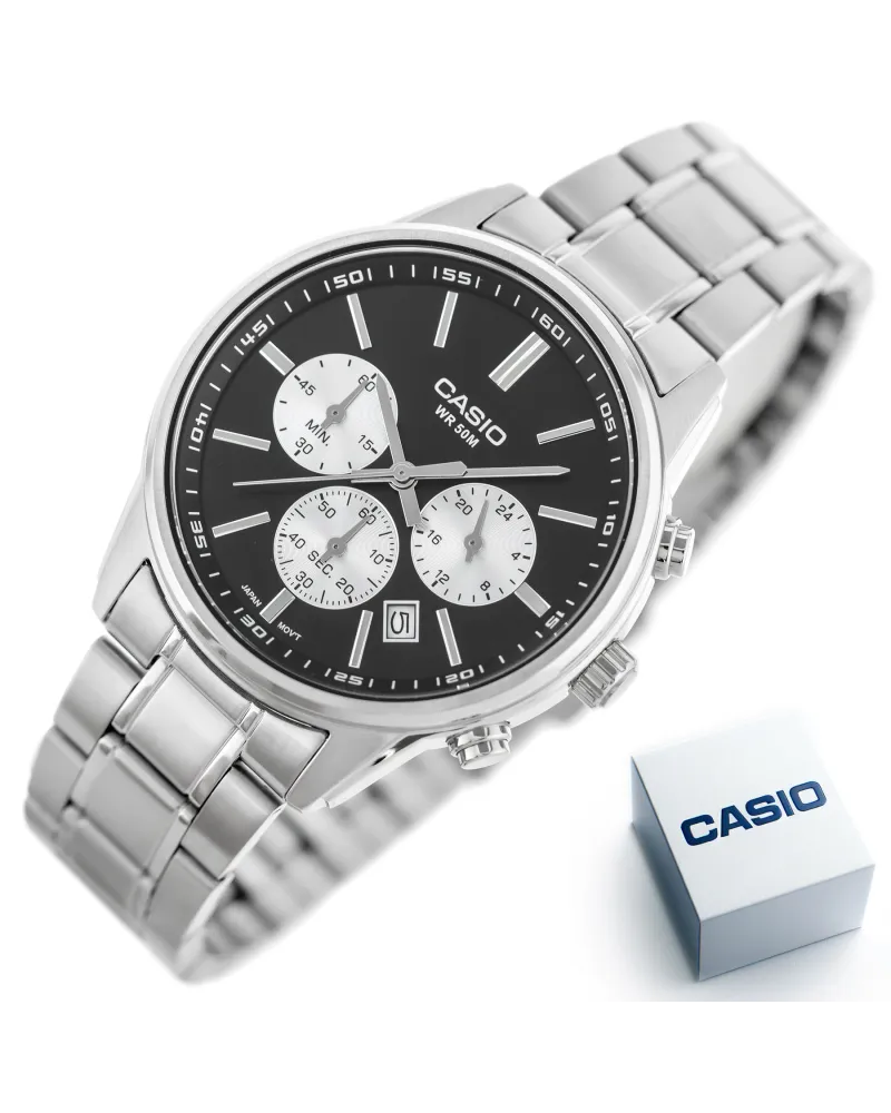 ZEGAREK MĘSKI CASIO MTP-E515D-1A (zd265a) + BOX ZEGAREK MĘSKI CASIO MTP-E515D-1A (zd265a) + BOX