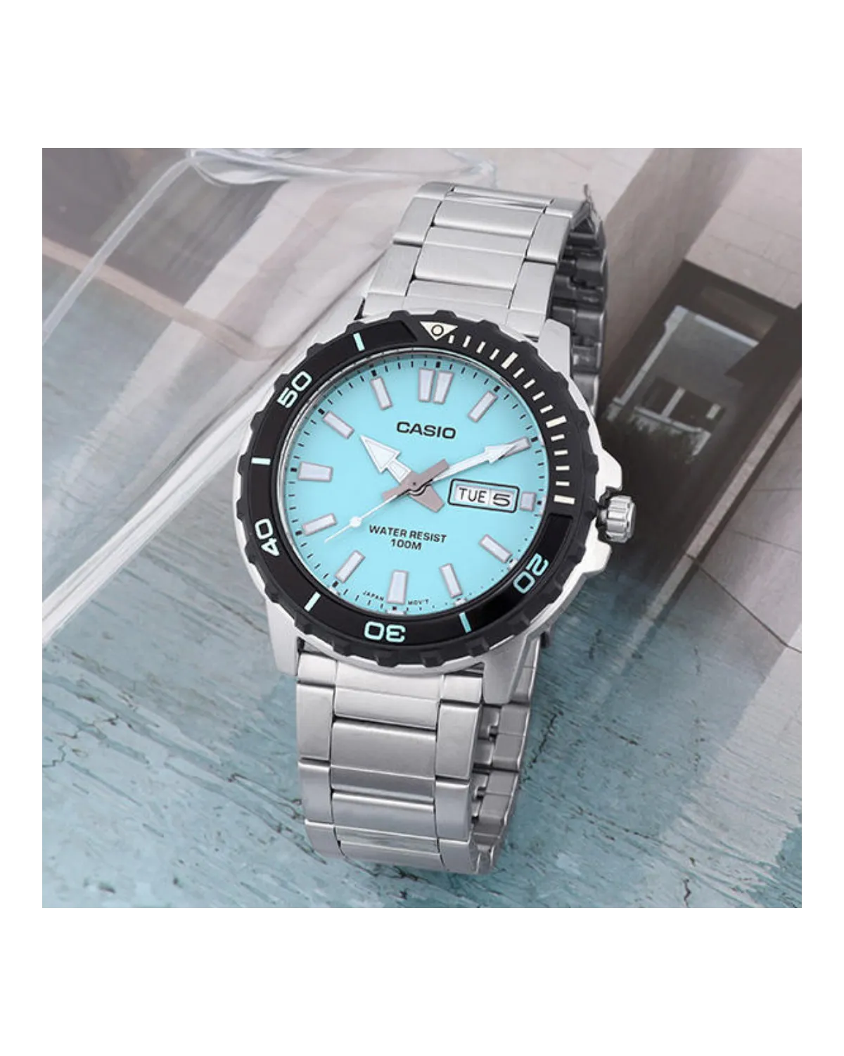 Zegarek Męski Casio  MTD-125D-2A2 + BOX WR100