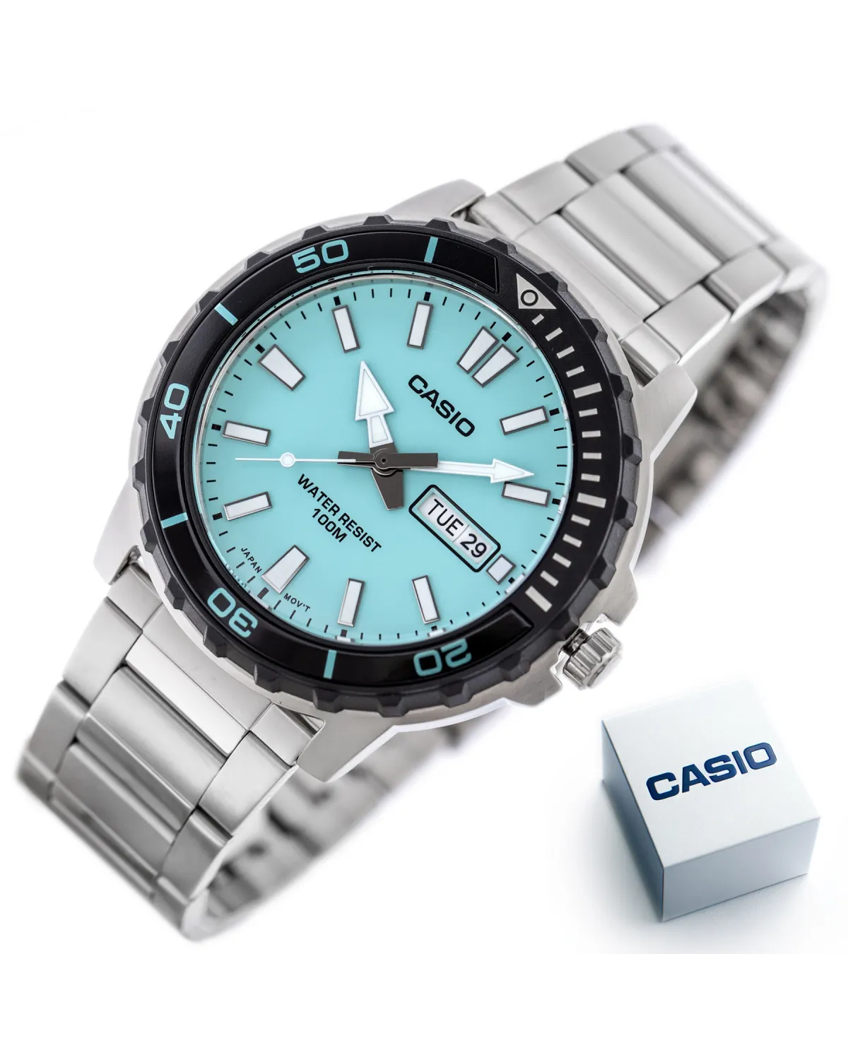 Zegarek Męski Casio  MTD-125D-2A2 + BOX WR100