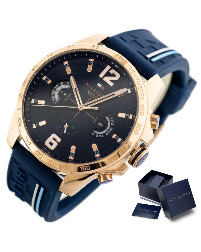 ZEGAREK MĘSKI TOMMY HILFIGER 1791474 DECKER (zf001d) + BOX