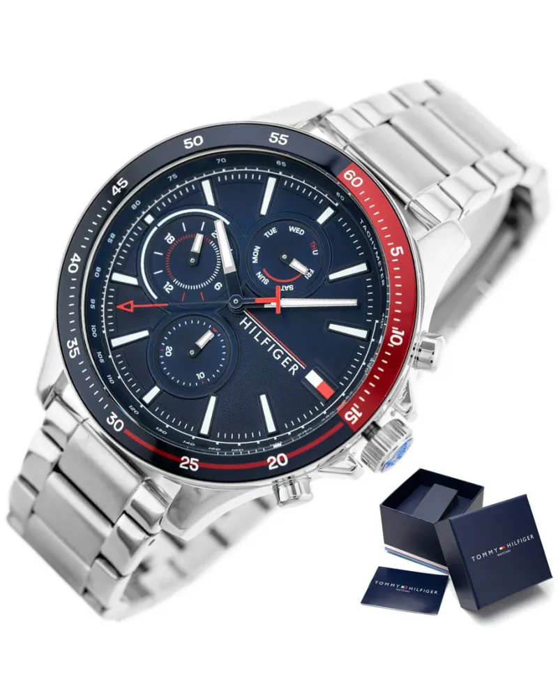 ZEGAREK MĘSKI TOMMY HILFIGER 1791718 BANK (zf022a)