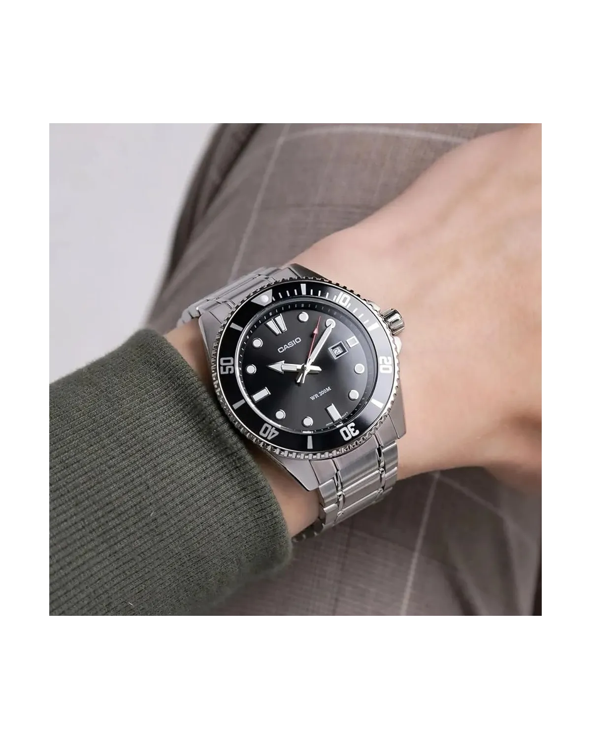 Zegarek Męski Casio MDV-107D-1A1 WR200 + BOX Zegarek Męski Casio MDV-107D-1A1 WR200 + BOX