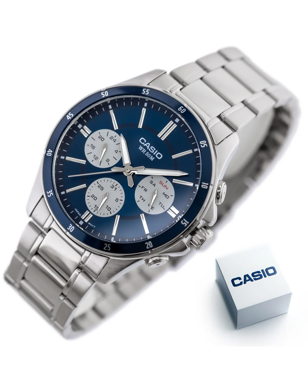 ZEGAREK MĘSKI CASIO MTP-1374D-2A3 (zd063h) + BOX