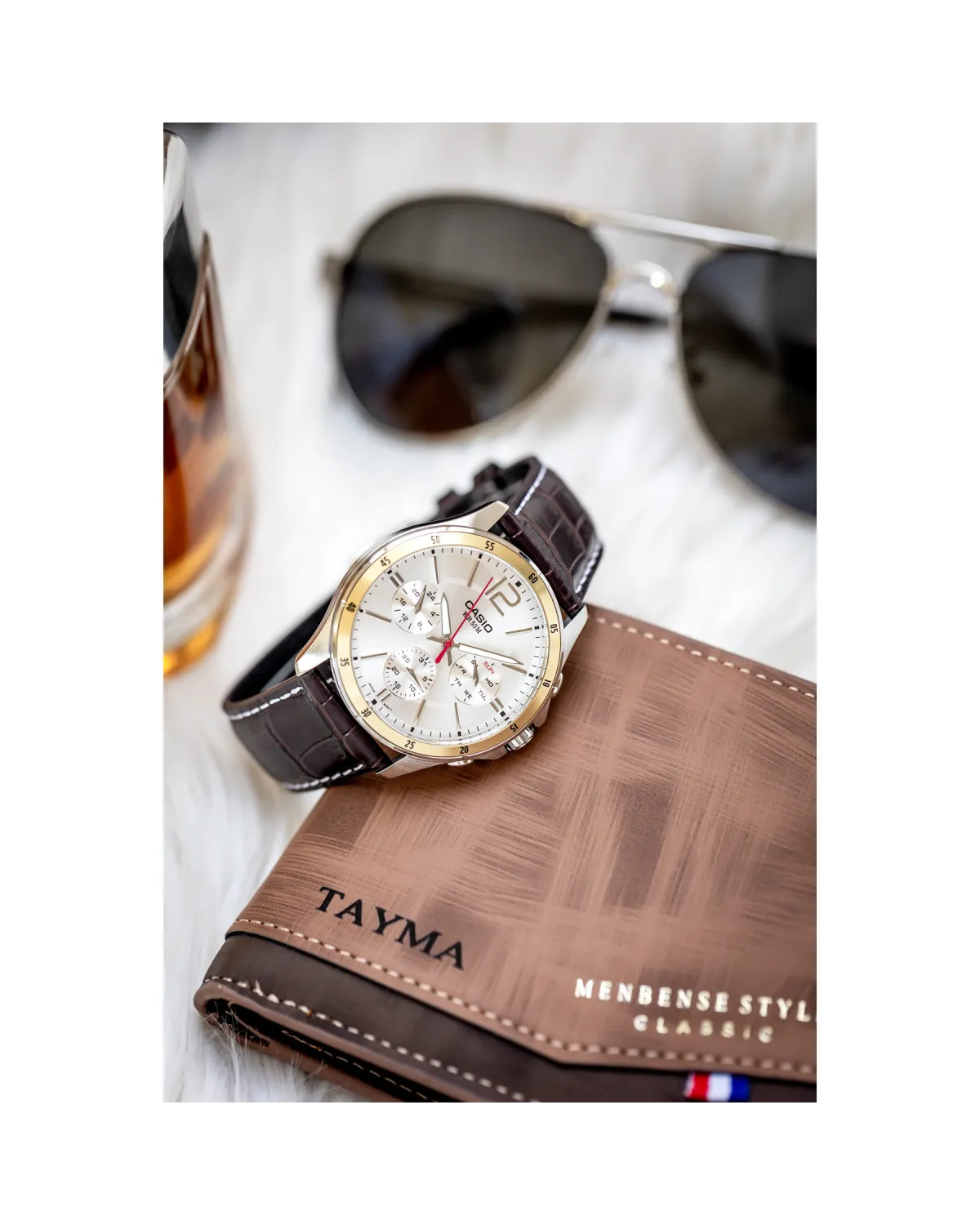 ZEGAREK MĘSKI CASIO MTP-1374L-7AVDF (zd064a) + BOX