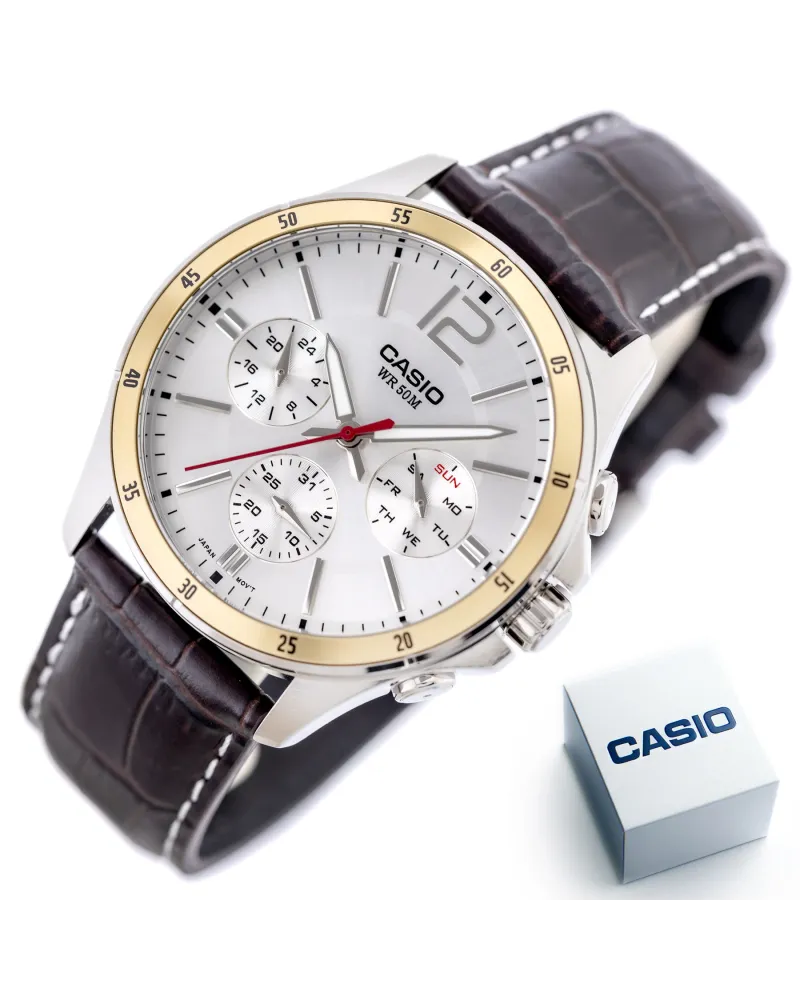 ZEGAREK MĘSKI CASIO MTP-1374L-7AVDF (zd064a) + BOX