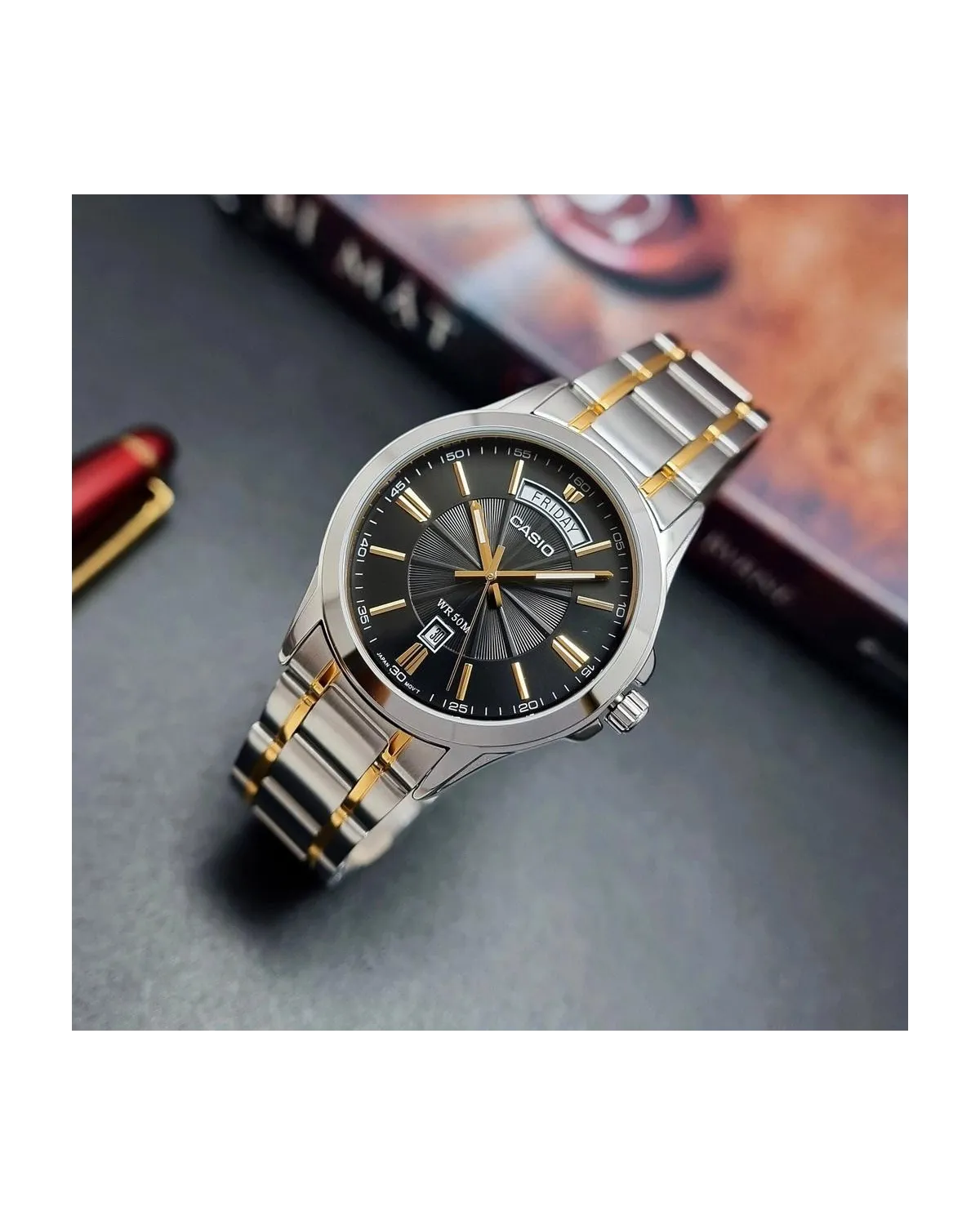 ZEGAREK MĘSKI CASIO MTP-1381G-1A (zd191d) + BOX ZEGAREK MĘSKI CASIO MTP-1381G-1A (zd191d) + BOX