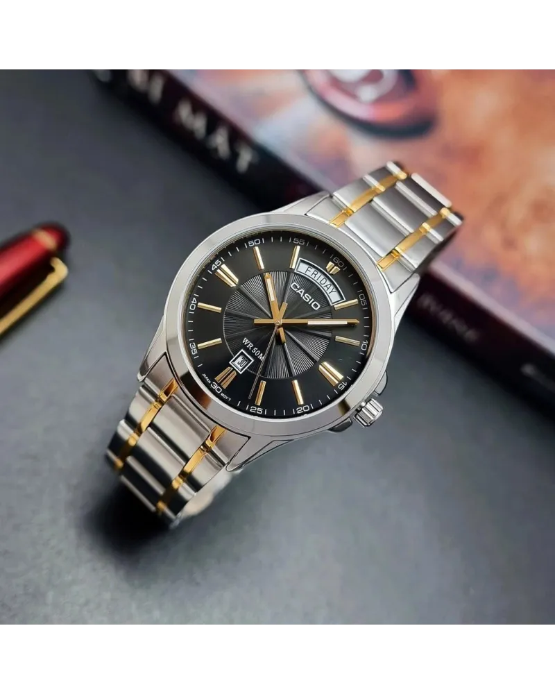 ZEGAREK MĘSKI CASIO MTP-1381G-1A (zd191d) + BOX ZEGAREK MĘSKI CASIO MTP-1381G-1A (zd191d) + BOX