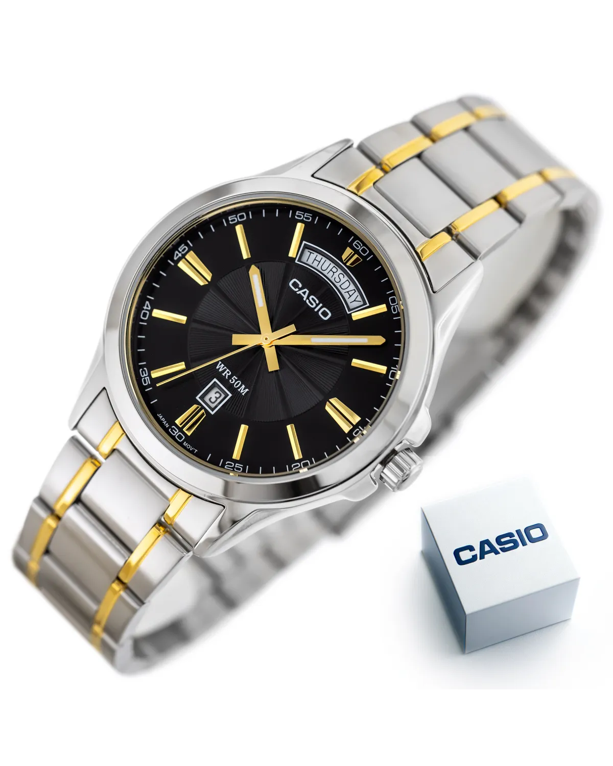 ZEGAREK MĘSKI CASIO MTP-1381G-1A (zd191d) + BOX ZEGAREK MĘSKI CASIO MTP-1381G-1A (zd191d) + BOX