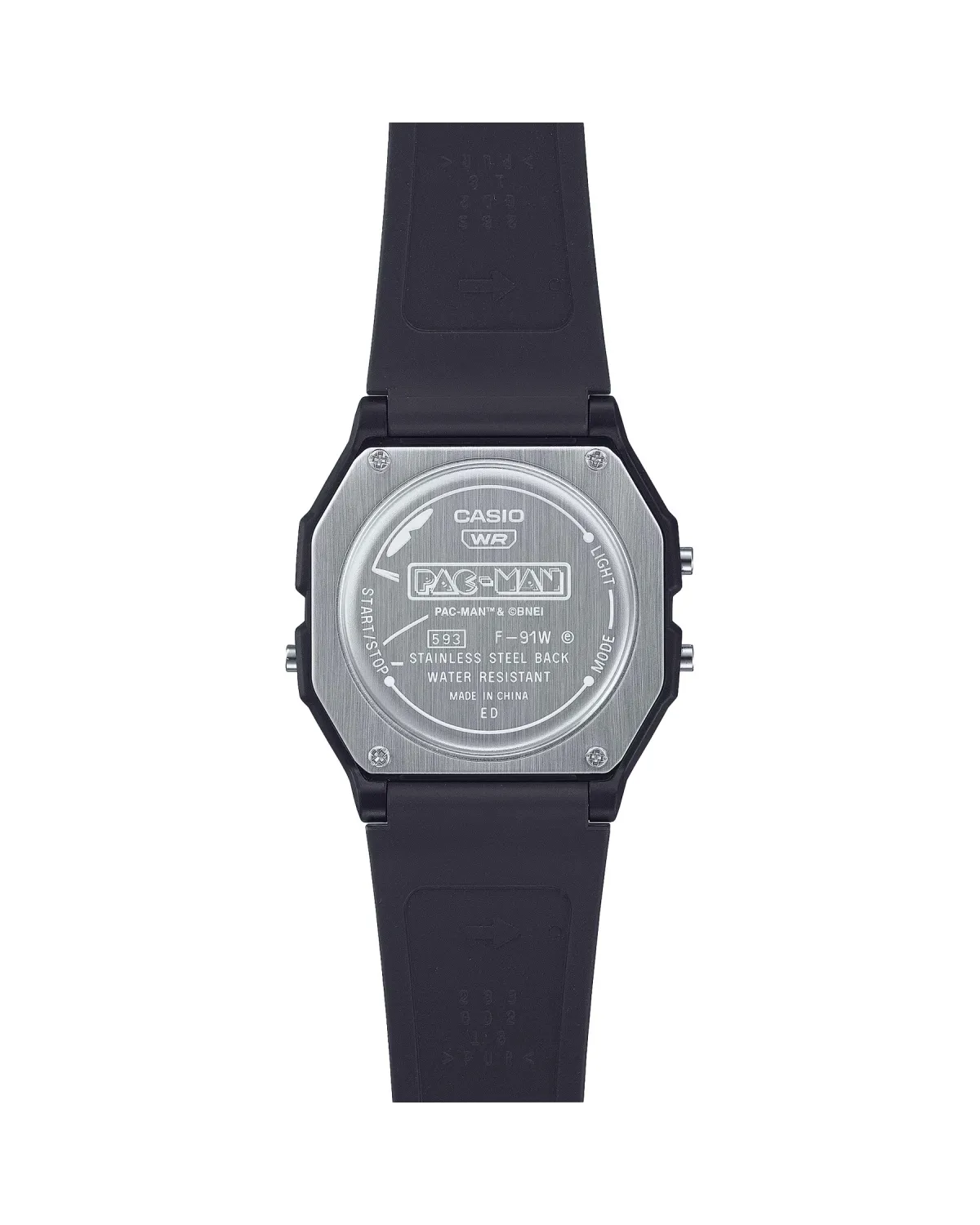 ZEGAREK MĘSKI CASIO F-91WPC-1ADR (zd086b) - PAC-MAN + BOX