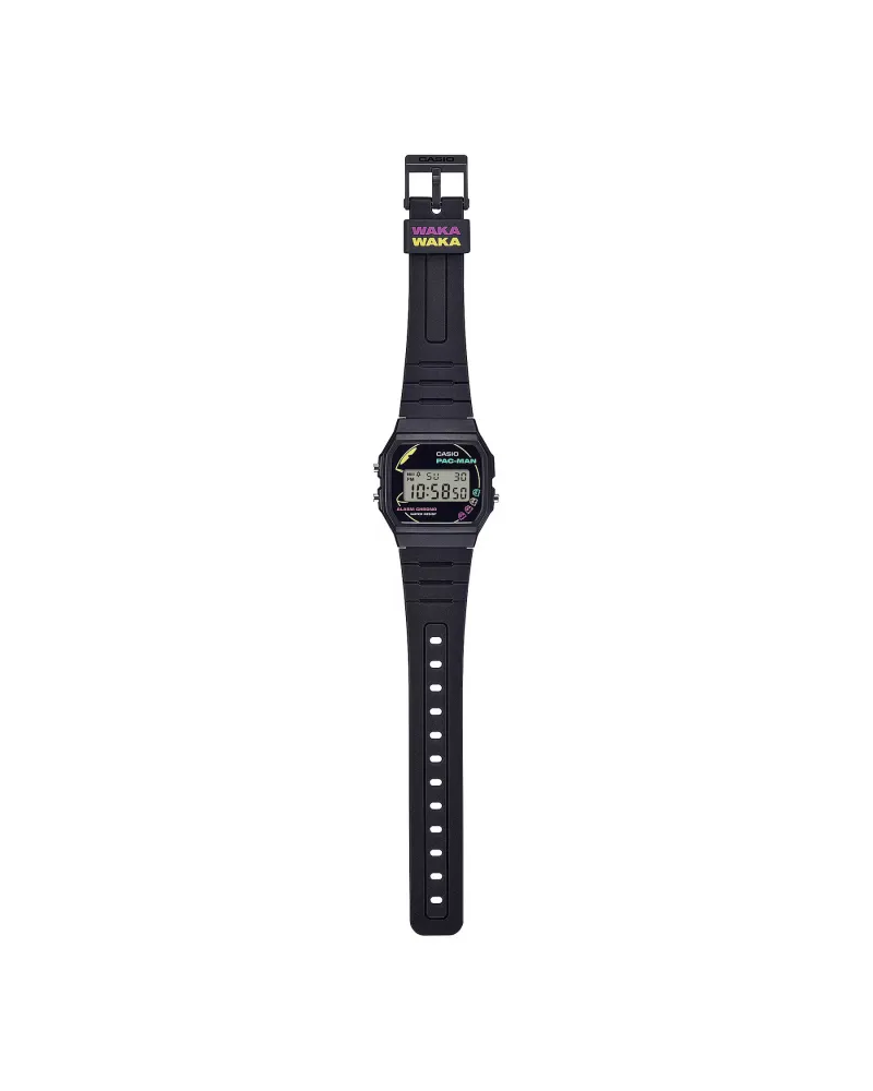 ZEGAREK MĘSKI CASIO F-91WPC-1ADR (zd086b) - PAC-MAN + BOX