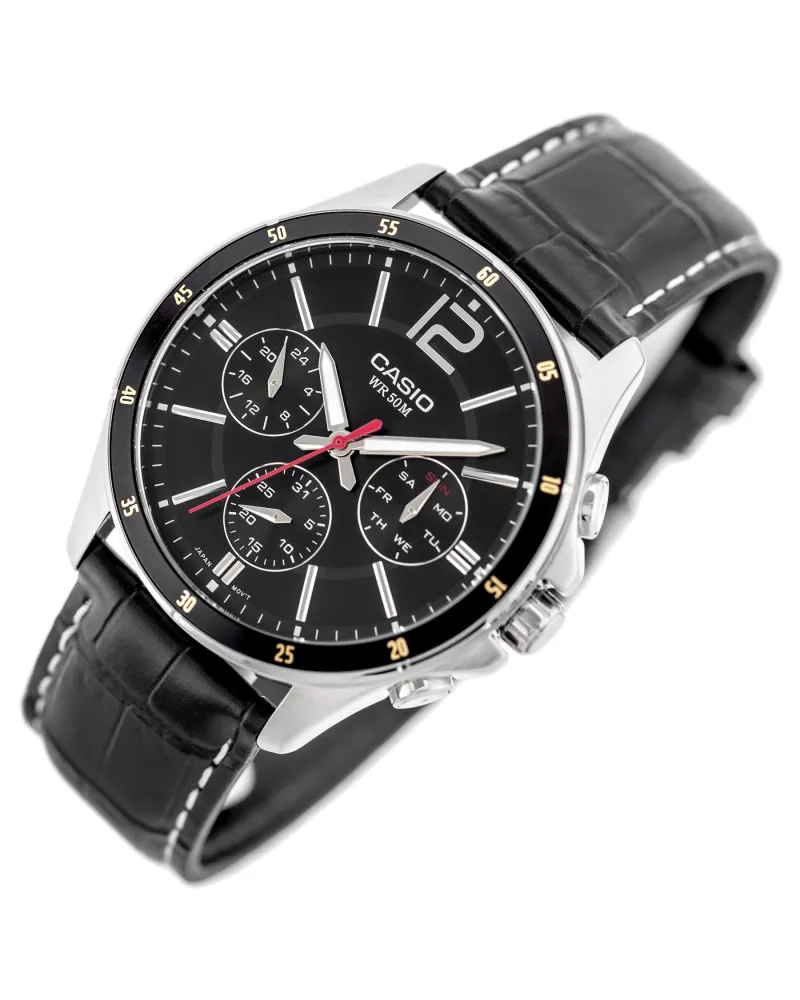 ZEGAREK MĘSKI CASIO MTP-1374L-1AV (zd064b) + BOX