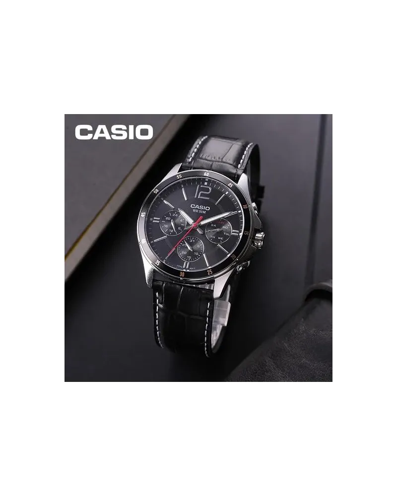 ZEGAREK MĘSKI CASIO MTP-1374L-1AV (zd064b) + BOX