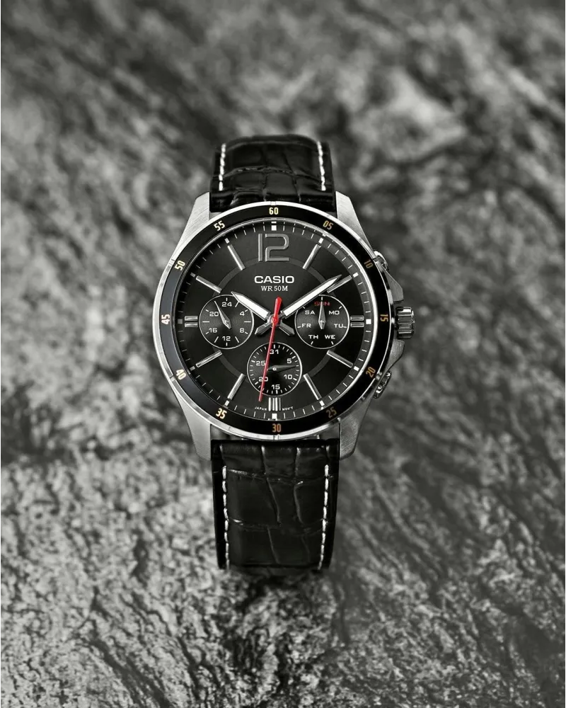 ZEGAREK MĘSKI CASIO MTP-1374L-1AV (zd064b) + BOX