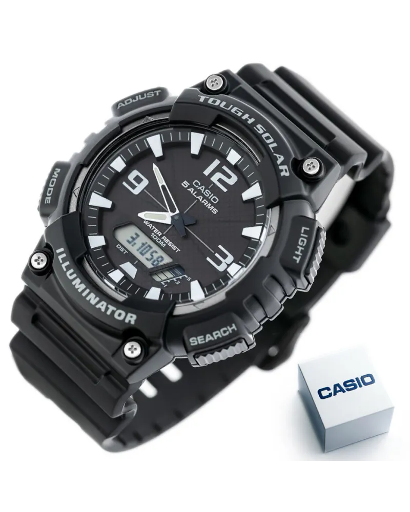 ZEGAREK MĘSKI CASIO AQ-S810W-1AV (zd044h) - SOLAR POWERED + BOX ZEGAREK MĘSKI CASIO AQ-S810W-1AV (zd044h) - SOLAR POWERED + BOX