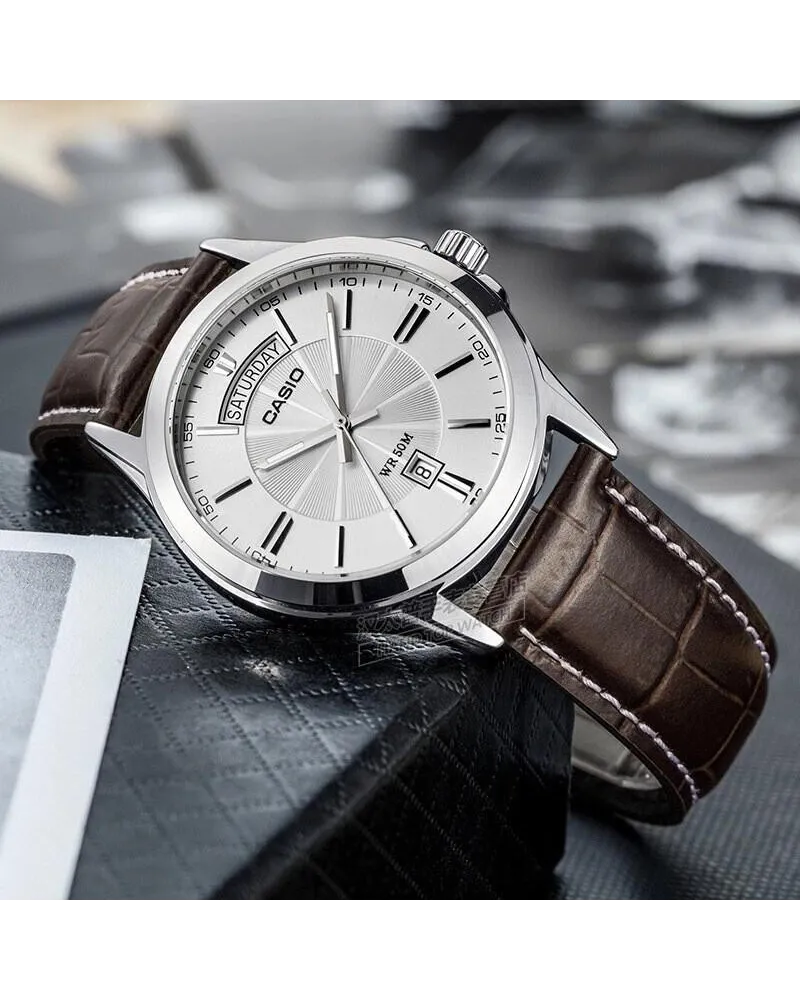 ZEGAREK MĘSKI CASIO MTP-1381L-7AV + BOX