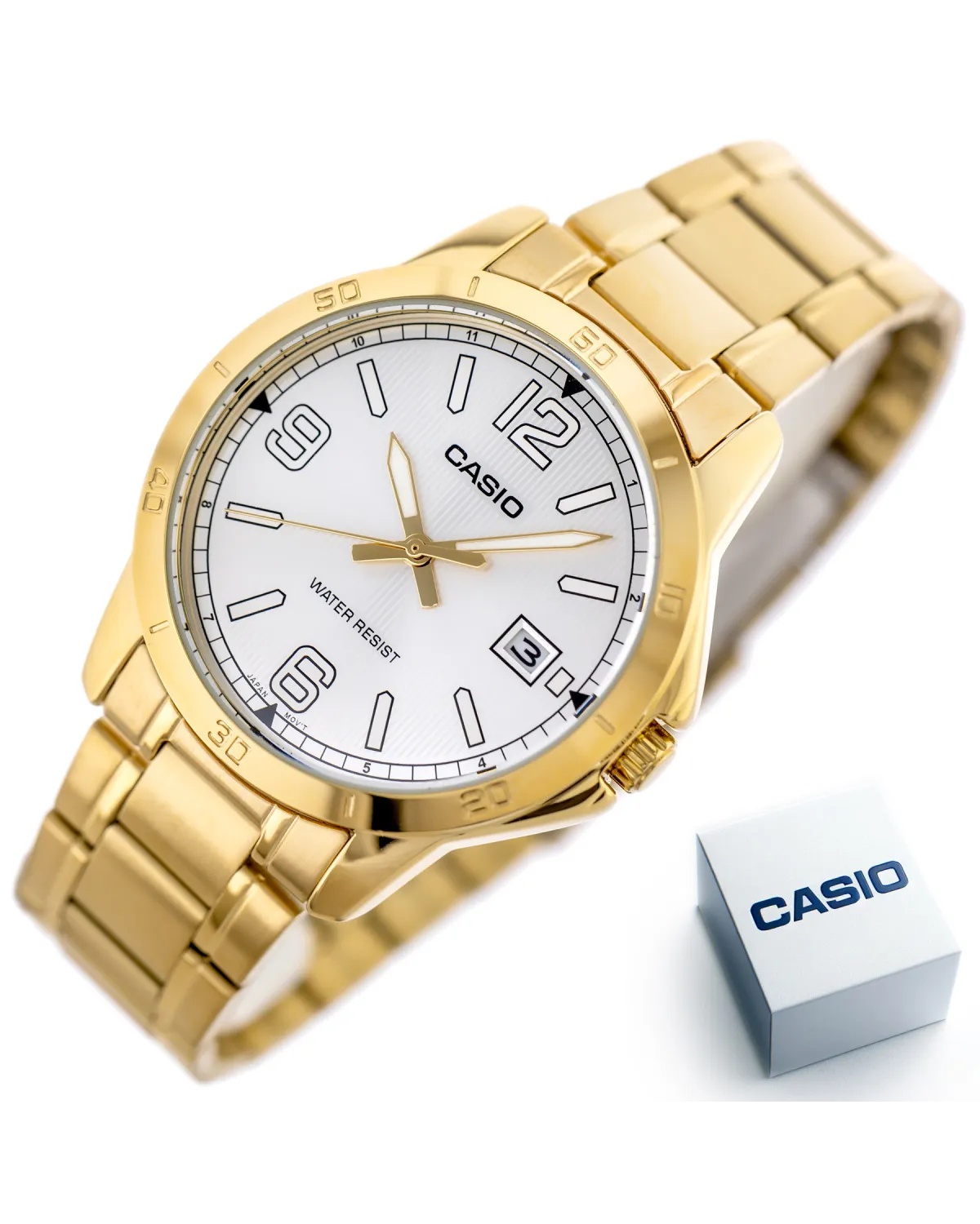 ZEGAREK MĘSKI CASIO MTP-V004G-7B2 (zd047e) + BOX ZEGAREK MĘSKI CASIO MTP-V004G-7B2 (zd047e) + BOX