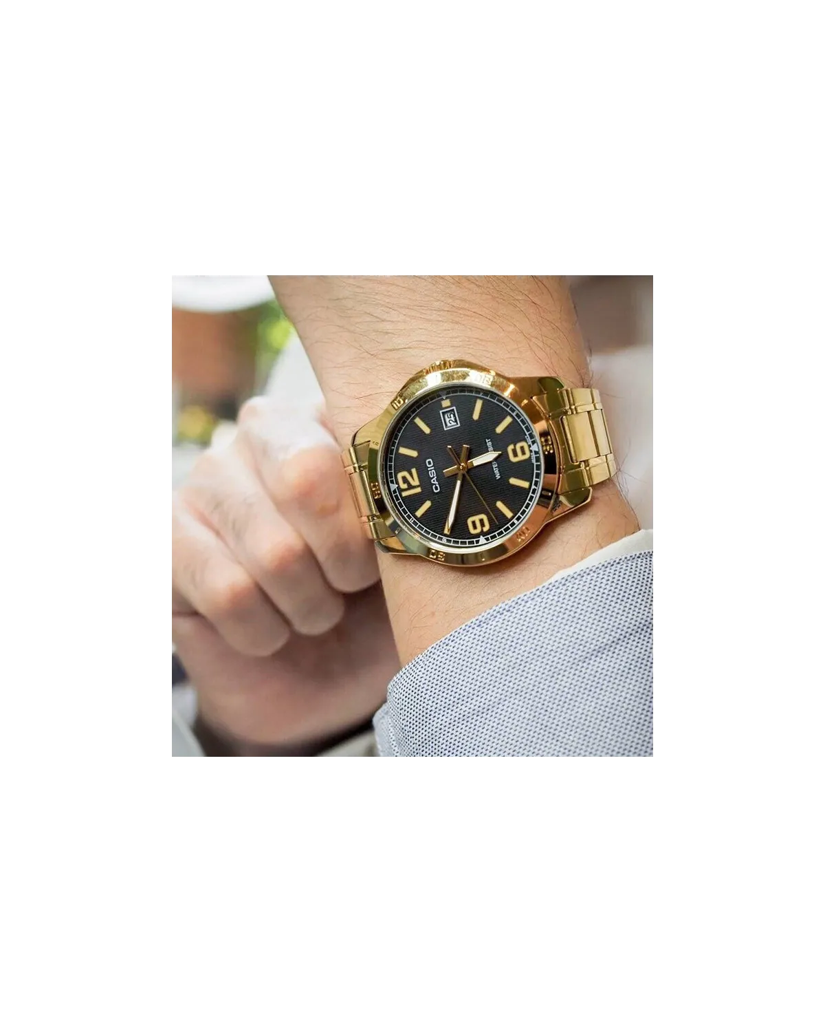 ZEGAREK MĘSKI CASIO MTP-VD01G-1B + BOX ZEGAREK MĘSKI CASIO MTP-VD01G-1B + BOX