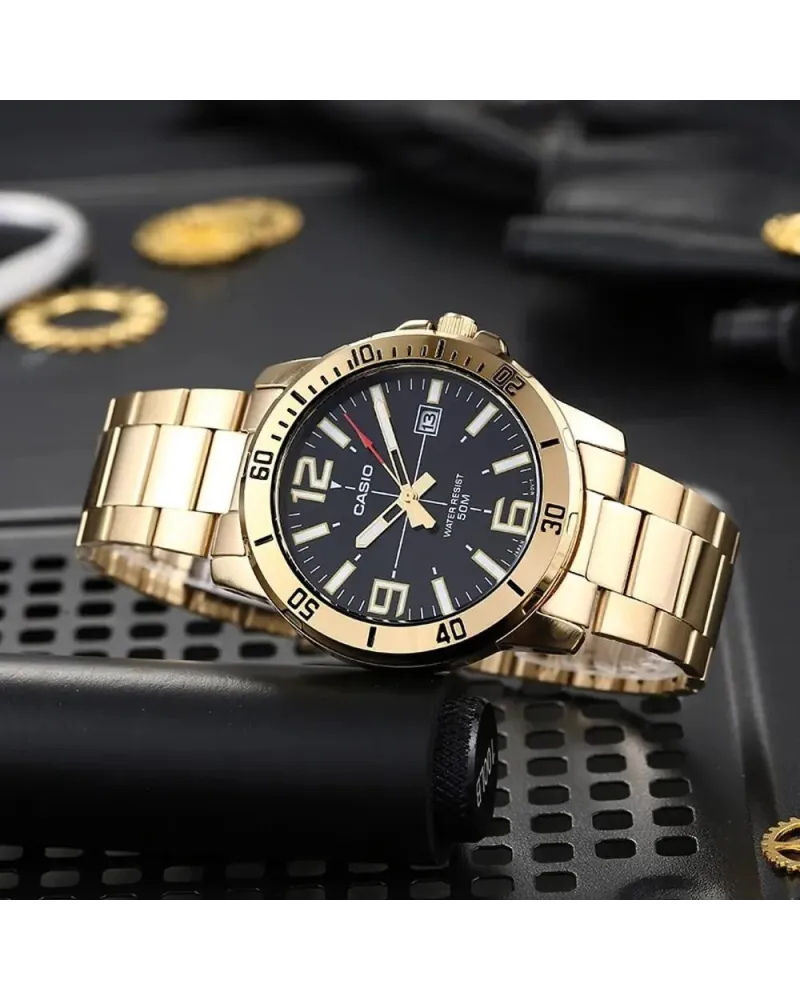 ZEGAREK MĘSKI CASIO MTP-VD01G-1B + BOX ZEGAREK MĘSKI CASIO MTP-VD01G-1B + BOX