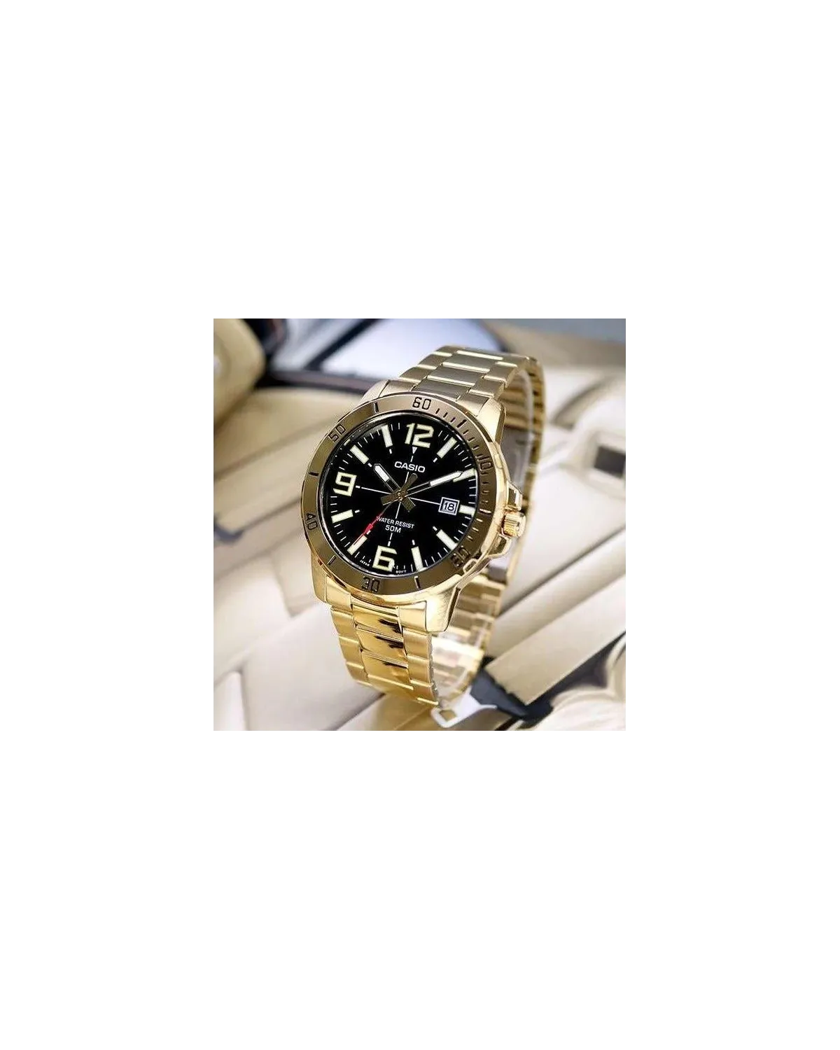 ZEGAREK MĘSKI CASIO MTP-VD01G-1B + BOX ZEGAREK MĘSKI CASIO MTP-VD01G-1B + BOX