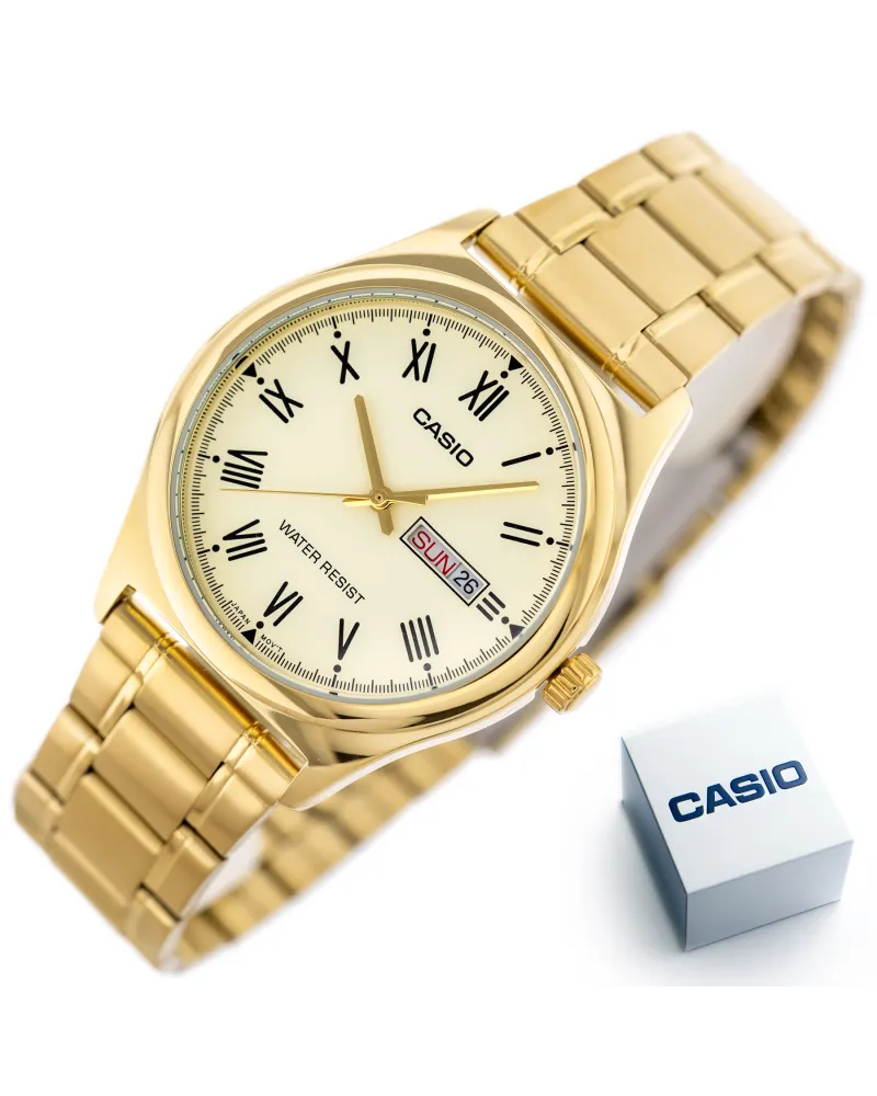 ZEGAREK MĘSKI CASIO MTP-V006G-9B + BOX ZEGAREK MĘSKI CASIO MTP-V006G-9B + BOX