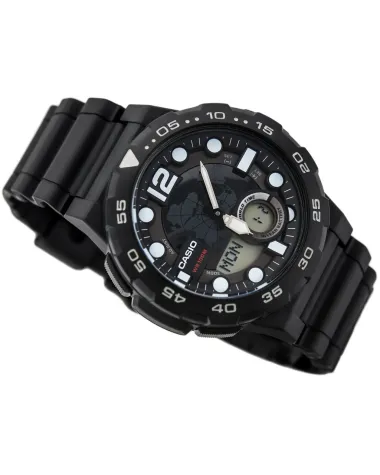 ZEGAREK MĘSKI CASIO AEQ-100W 1AV (zd070a) - WORLD TIME + BOX ZEGAREK MĘSKI CASIO AEQ-100W 1AV (zd070a) - WORLD TIME + BOX