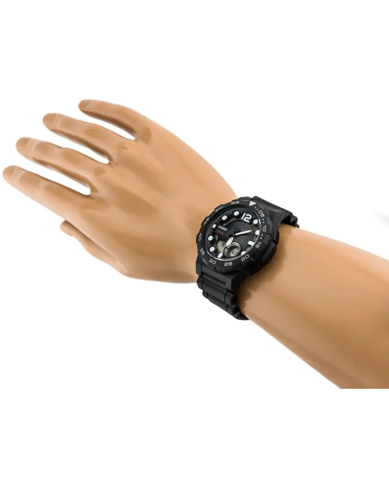 ZEGAREK MĘSKI CASIO AEQ-100W 1AV (zd070a) - WORLD TIME + BOX ZEGAREK MĘSKI CASIO AEQ-100W 1AV (zd070a) - WORLD TIME + BOX