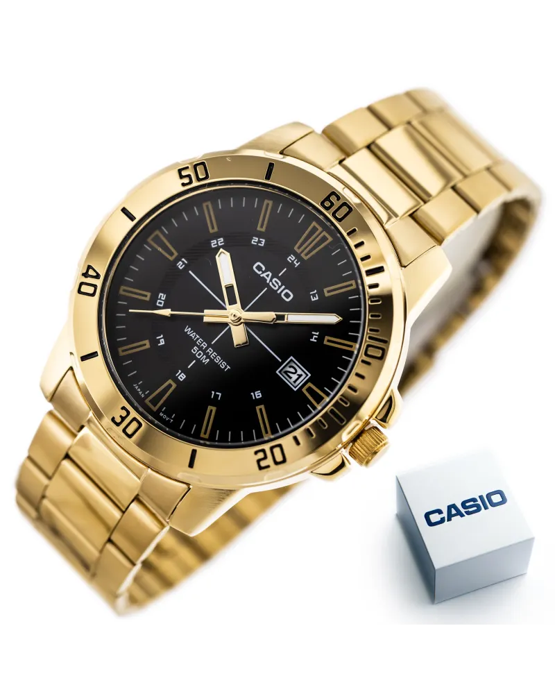 ZEGAREK MĘSKI CASIO MTP-VD01G-1CVUDF (zd185d) + BOX ZEGAREK MĘSKI CASIO MTP-VD01G-1CVUDF (zd185d) + BOX