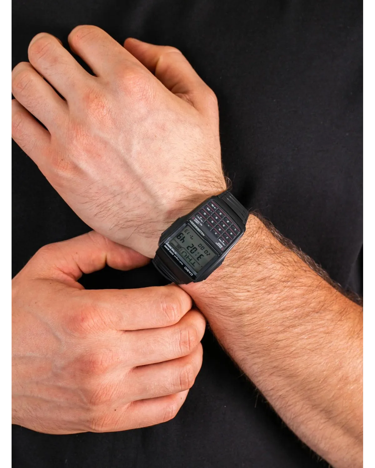 ZEGAREK MĘSKI CASIO VINTAGE DATABANK DBC-32-1A + BOX