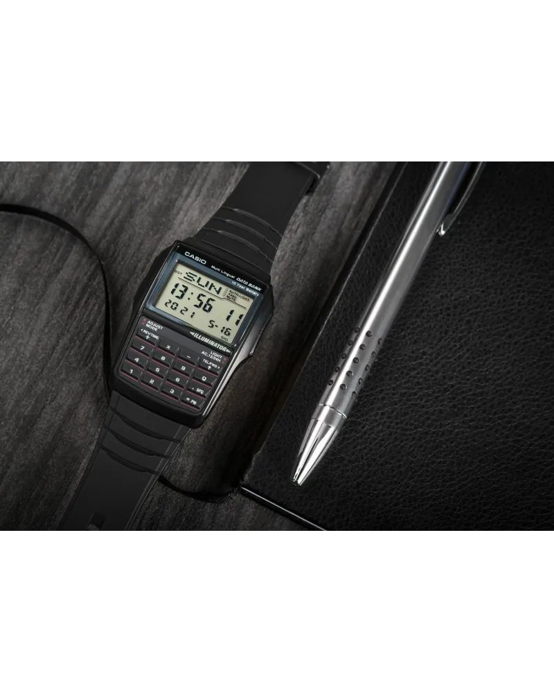 ZEGAREK MĘSKI CASIO VINTAGE DATABANK DBC-32-1A + BOX