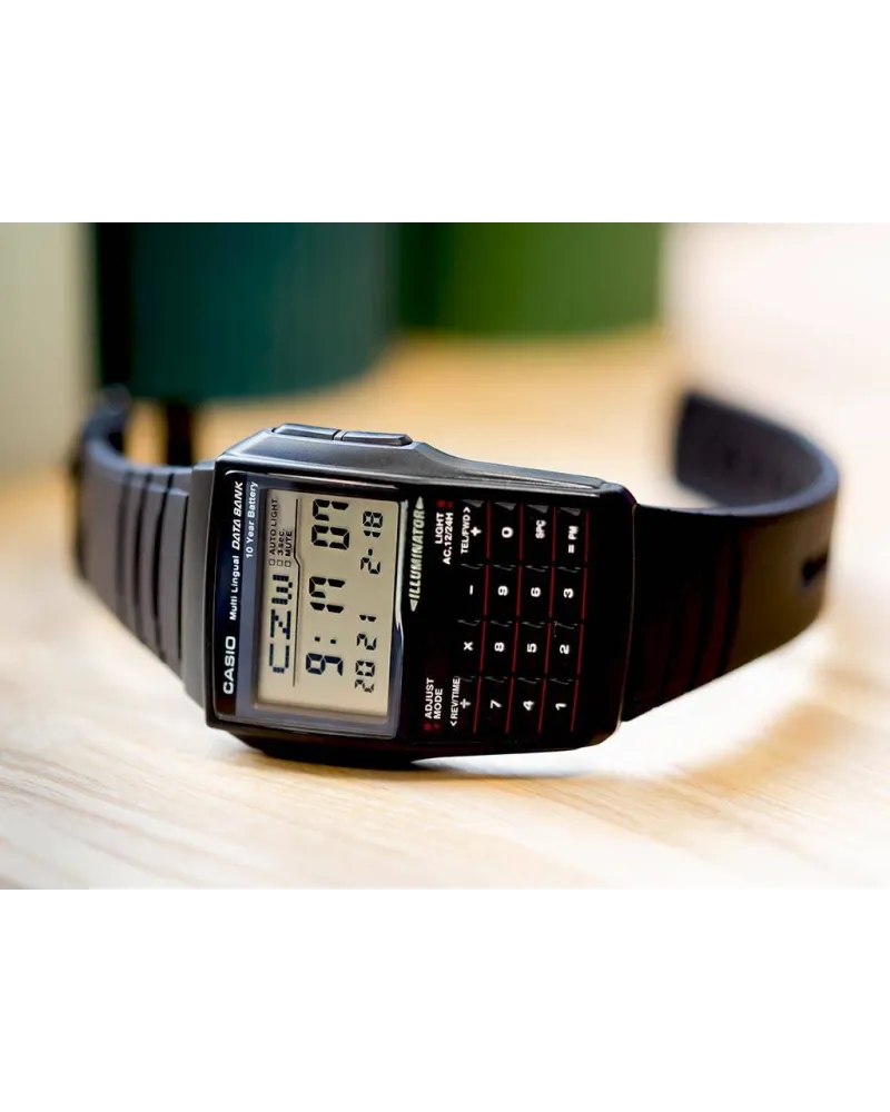 ZEGAREK MĘSKI CASIO VINTAGE DATABANK DBC-32-1A + BOX