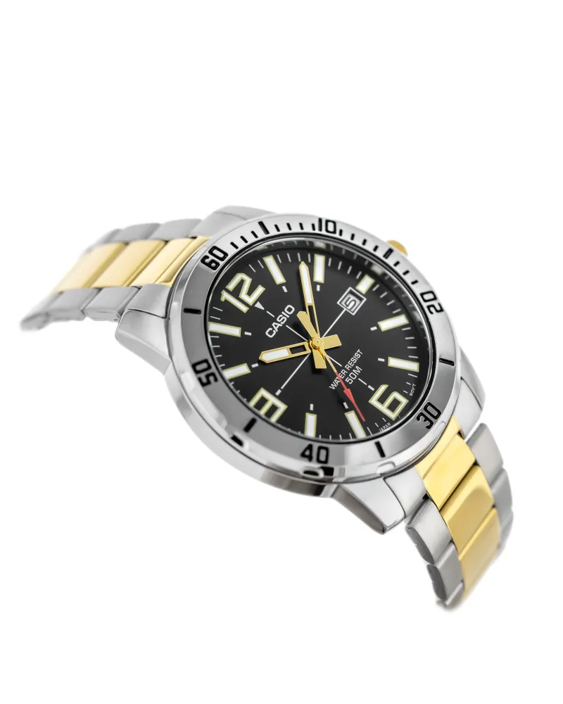ZEGAREK MĘSKI CASIO MTP-VD01SG-1B + BOX ZEGAREK MĘSKI CASIO MTP-VD01SG-1B + BOX