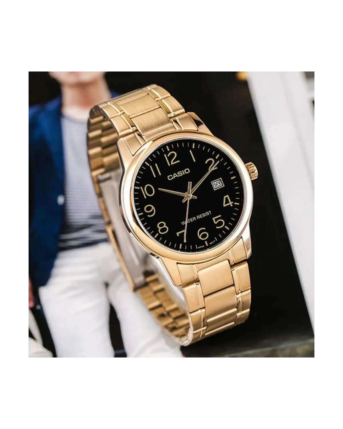 ZEGAREK MĘSKI CASIO MTP-V002G-1B (zd103a) + BOX