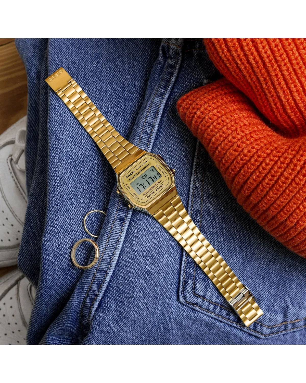 ZEGAREK UNISEX CASIO A168WG-9W (zd088b) - KLASYKA + BOX ZEGAREK UNISEX CASIO A168WG-9W (zd088b) - KLASYKA + BOX