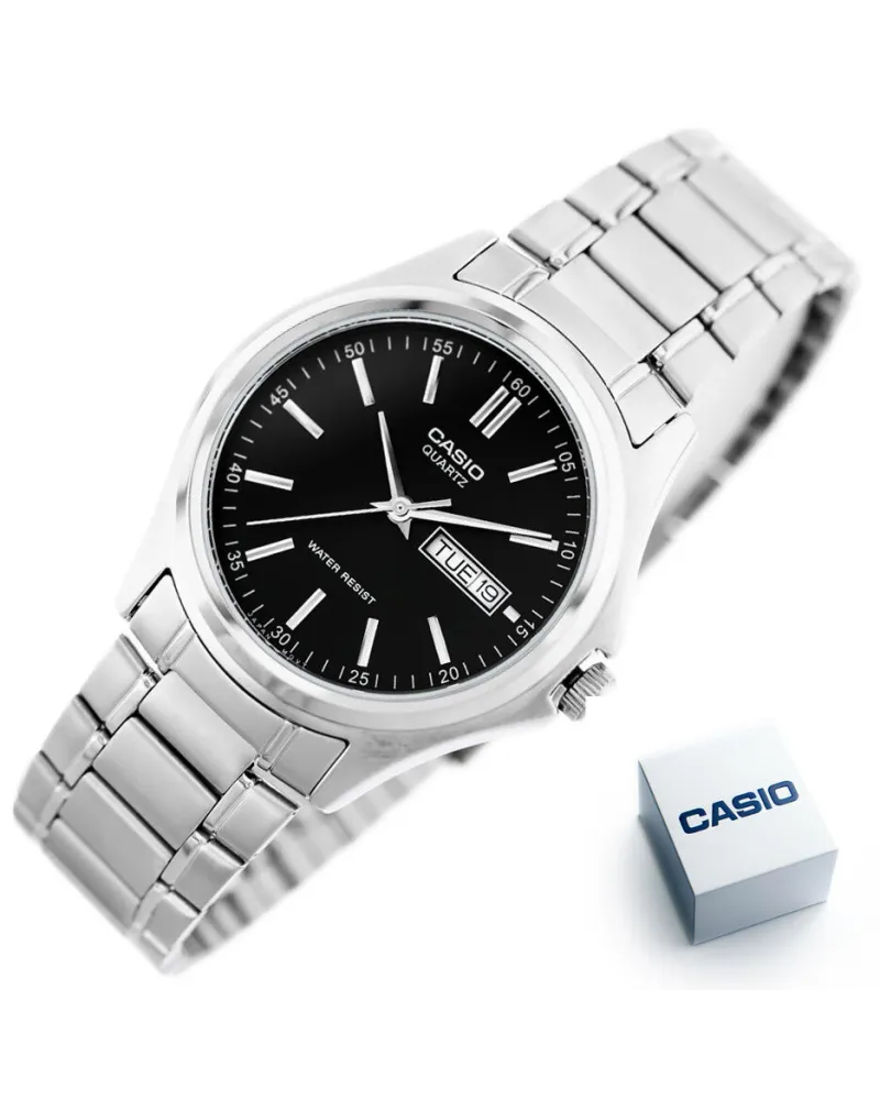 KLASYCZNY ZEGAREK MĘSKI CASIO MTP-1239D-1A - MULTIDATA + BOX KLASYCZNY ZEGAREK MĘSKI CASIO MTP-1239D-1A - MULTIDATA + BOX