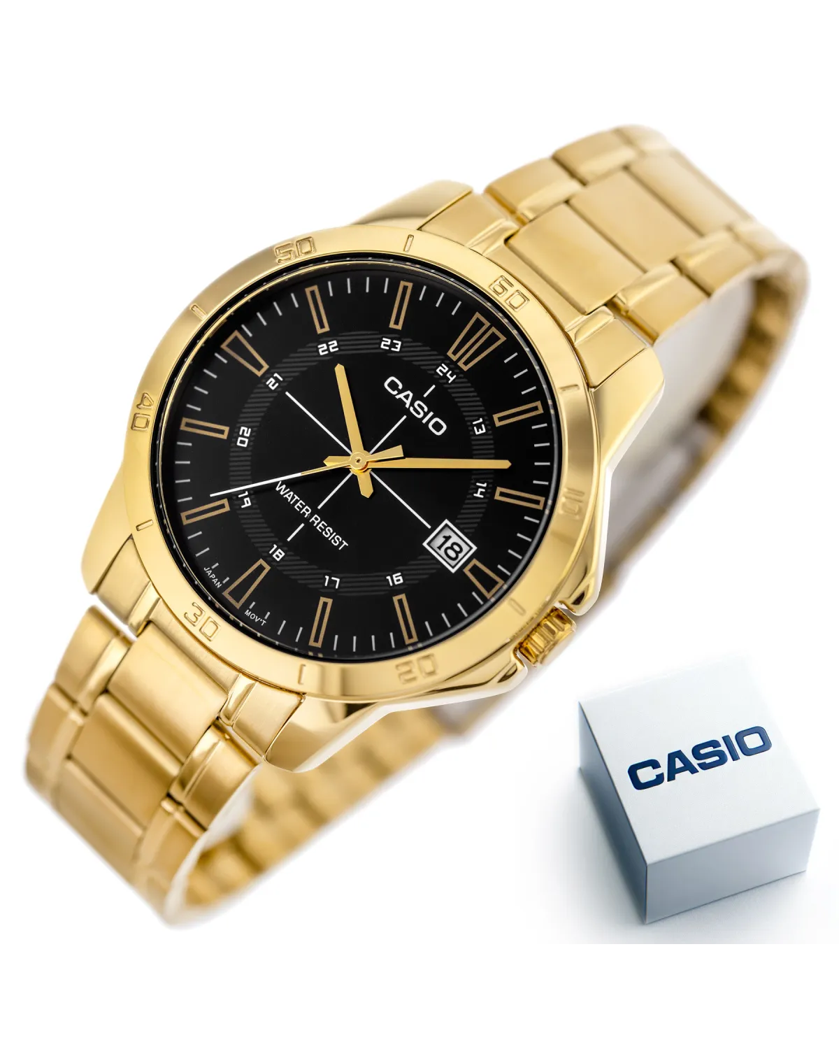Zegarek Męski Casio MTP-V004G-1CUDF (zd251b) + BOX Zegarek Męski Casio MTP-V004G-1CUDF (zd251b) + BOX
