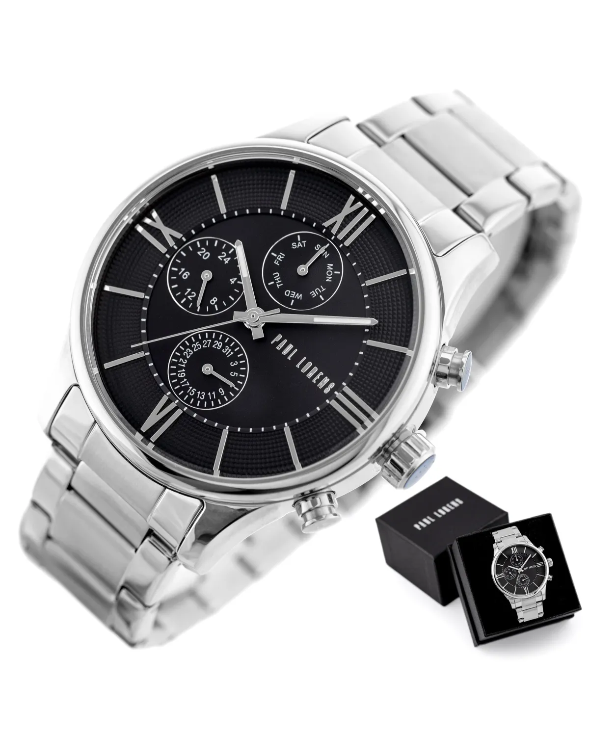 ZEGAREK MĘSKI PAUL LORENS - PL11652B6-1C1 (zg356a) + BOX