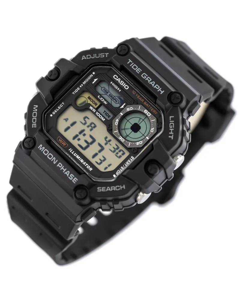 ZEGAREK MĘSKI CASIO Digital Moonphase WS-1700H-1AV + BOX